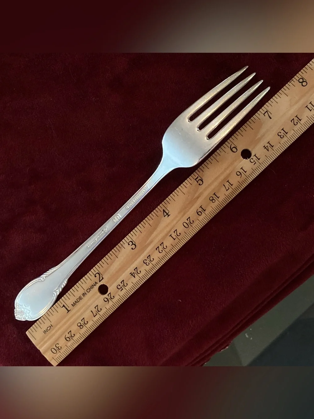Set of 6 Silverplate Dinner Forks Rose Remembrance Pattern 1847 Rogers Bros